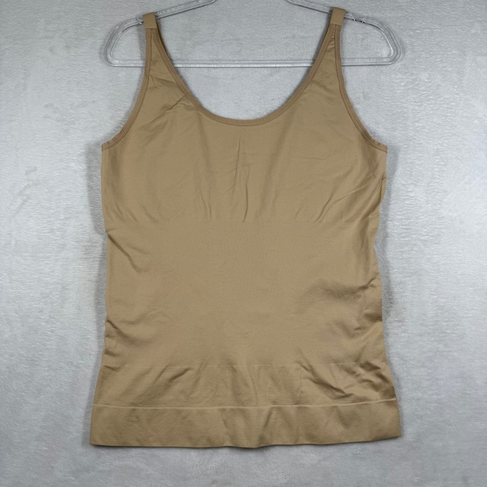Cacique Slimmer Tank Tan Shapewear Camisole Adjustable Straps Plus Size 18/20